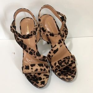Lionel Leopard Print High Heel Sandal